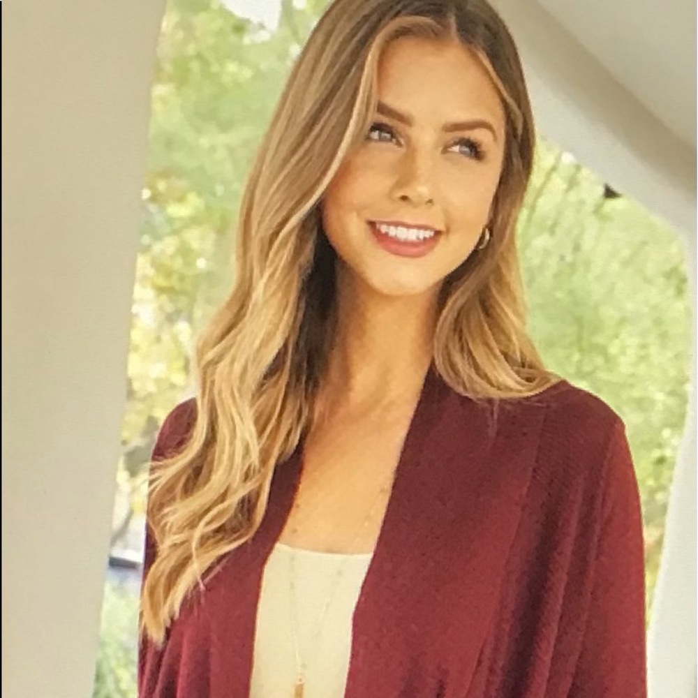 Burgundy Cardigan